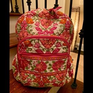 Pink, Green, White Vera Bradley backpack